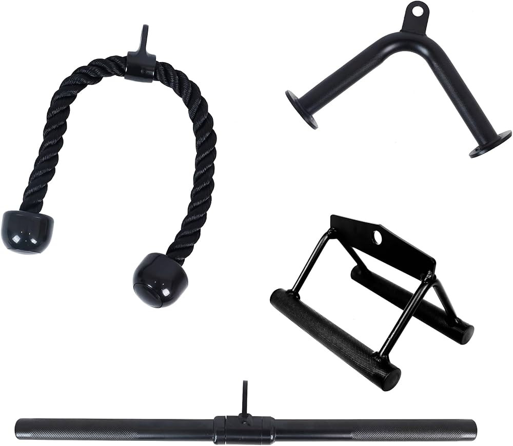 Tricep Press Down Cable Attachment, LAT Pulldown Attachment, Weight Machine Accessories, V Handle... | Amazon (US)