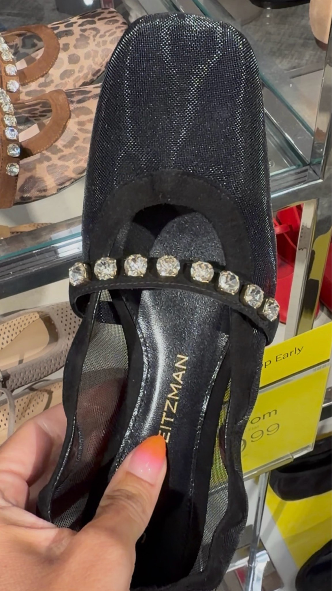 Black mesh shoes are cute too!!

#LTKootd