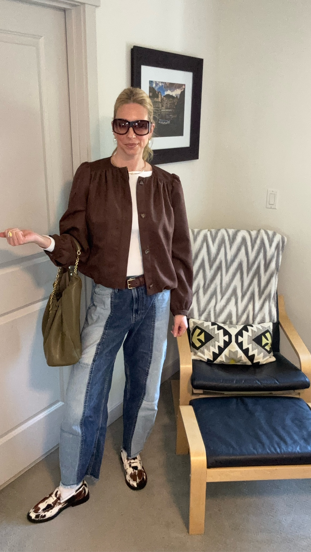 Jacket @h&m
Boat neck tee @oldnavy
Belt and @gucci watch @ebay
Jeans @gap
Shoes @stevemadden-us 
Sunnies @dior
Bag @loewe
Earrings and bracelets @amazon

#LTKOver40 #LTKootd #LTKTall