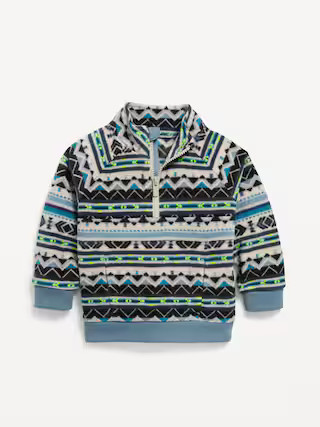 Oversized Microfleece Quarter-Zip Sweater for Toddler Boys | Old Navy (US)