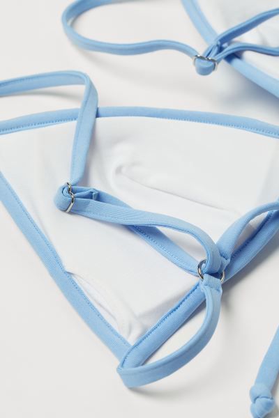Ribbed Triangle Bikini Top | H&M (US + CA)