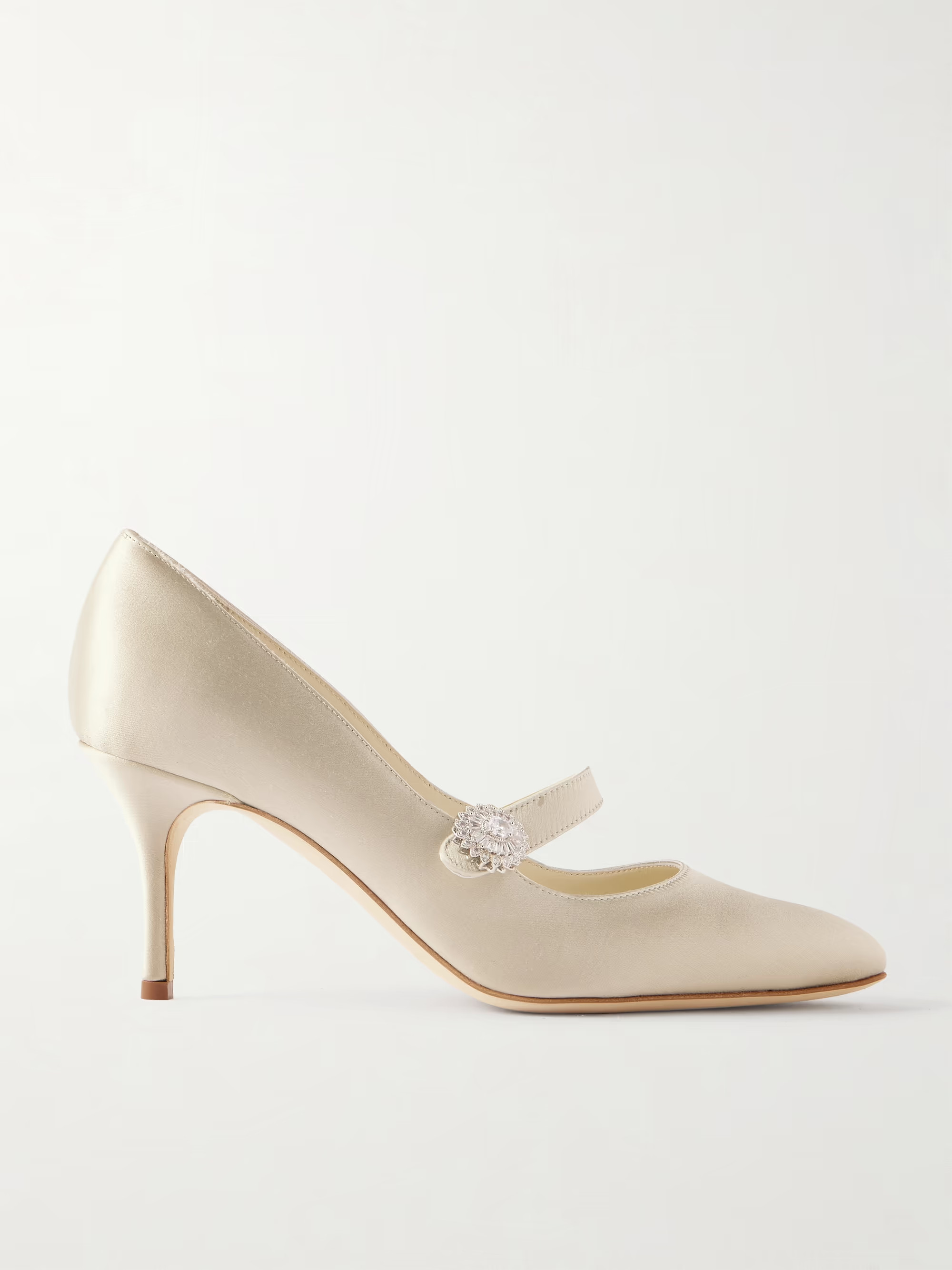 Marijana 70 crystal-embellished satin Mary Jane pumps | NET-A-PORTER (US)