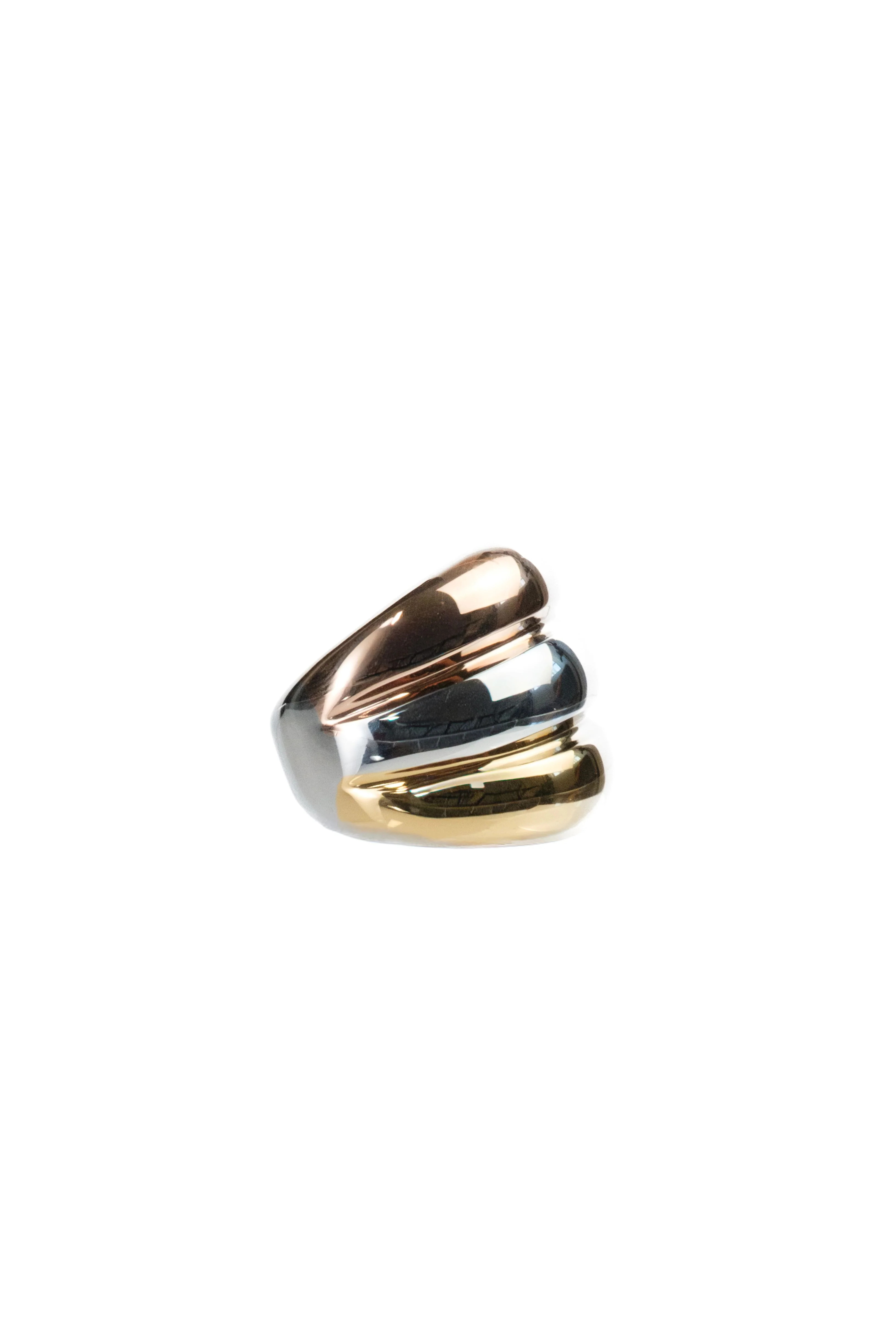 Triple Threat 316L Stainless Steel Tri-Tone Ring | KC Chic Designs