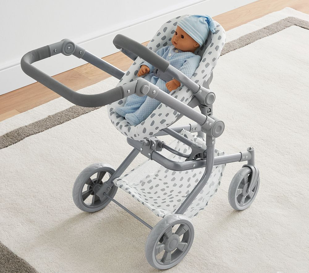 Brushstroke Dot Convertible 3-in-1 Doll Stroller | Pottery Barn Kids