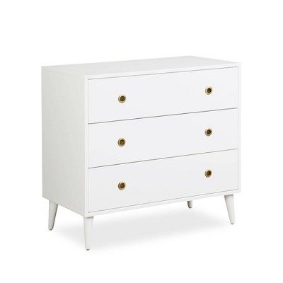 Novogratz Harper 3 Drawer Dresser - White | Target