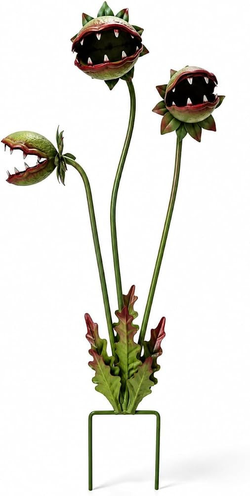 Metal Carnivorous Plant Garden Stake, 2026 New 25-Inch Venus Flytrap Yard Art Decor, Durable Yard... | Amazon (US)
