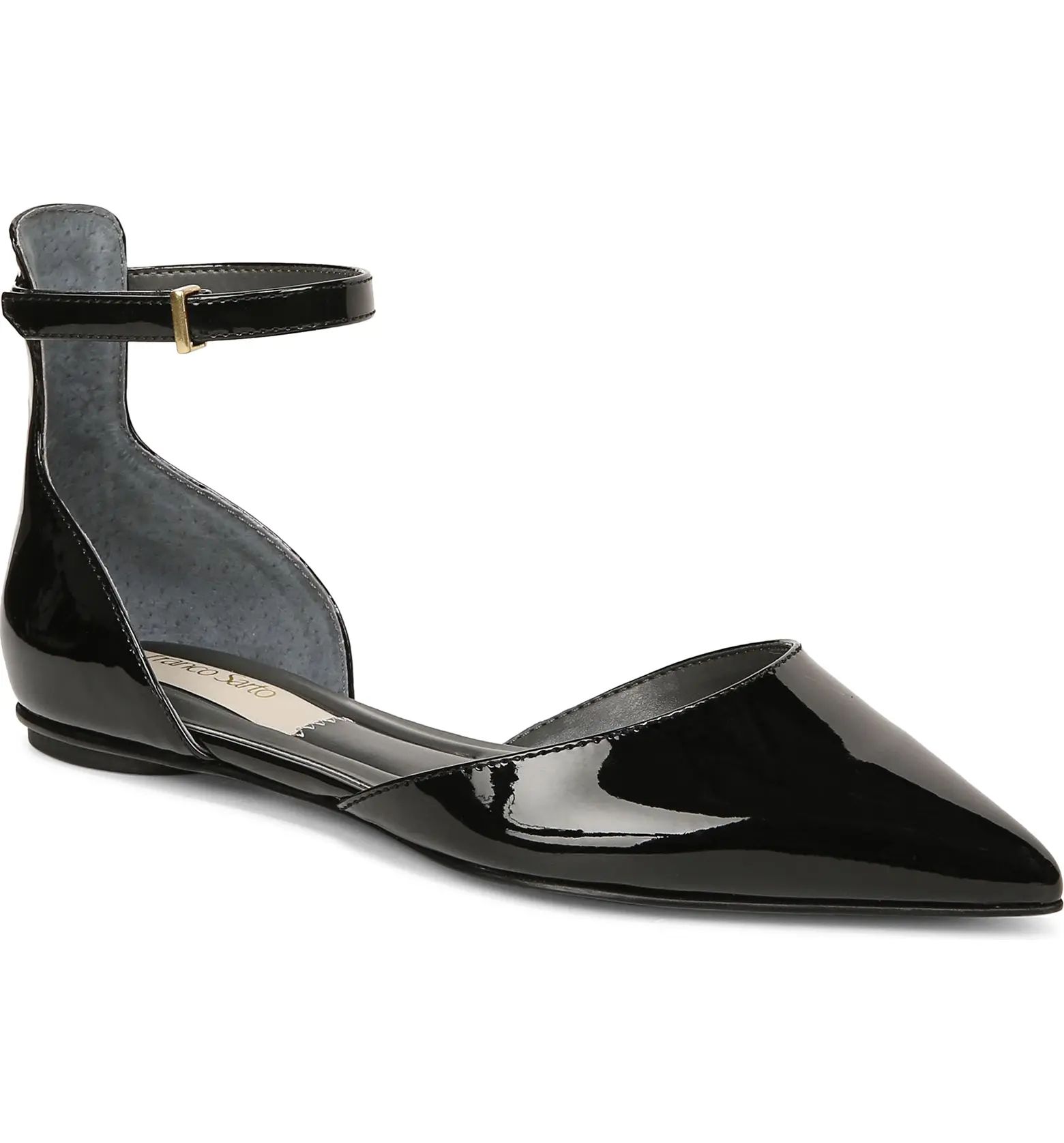 Racer Ankle Strap d'Orsay Pointed Toe Flat (Women) | Nordstrom