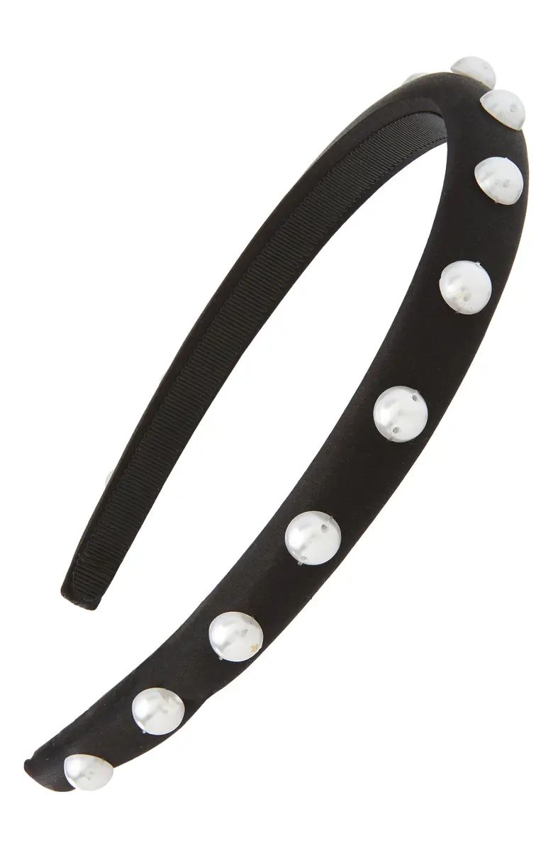 kate spade new york imitation pearl skinny headband | Nordstrom | Nordstrom