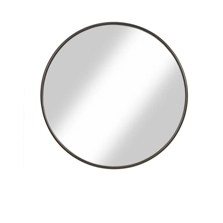 Martin Svensson Home 36" Framed Round Wall Mirror Oil Rubbed Bronze | Walmart (US)
