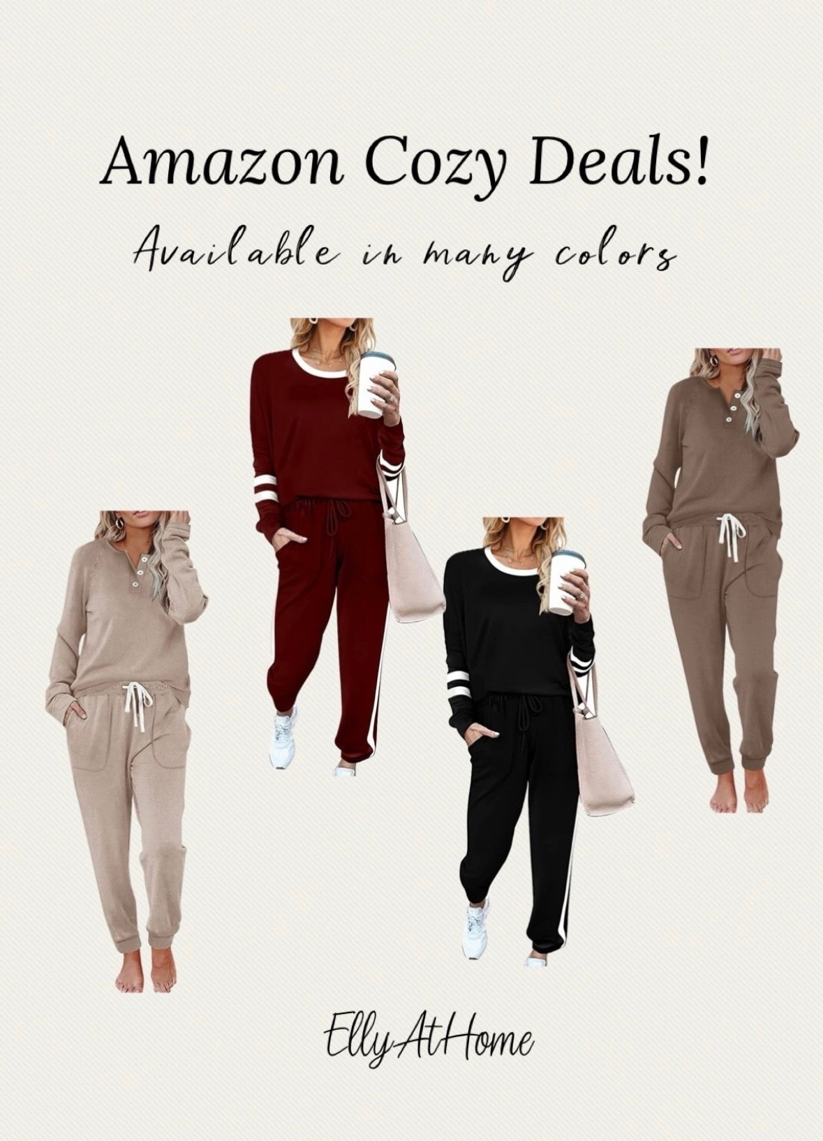 Cozy finds for home and errands!Available in many colors, stay at home, errands, loungewear, travel. Amazon fashion, free shipping. 

#LTKdayinmylife #LTKTravel #LTKmomlife