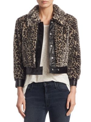 Boxy Faux Fur Jacket | Saks Fifth Avenue