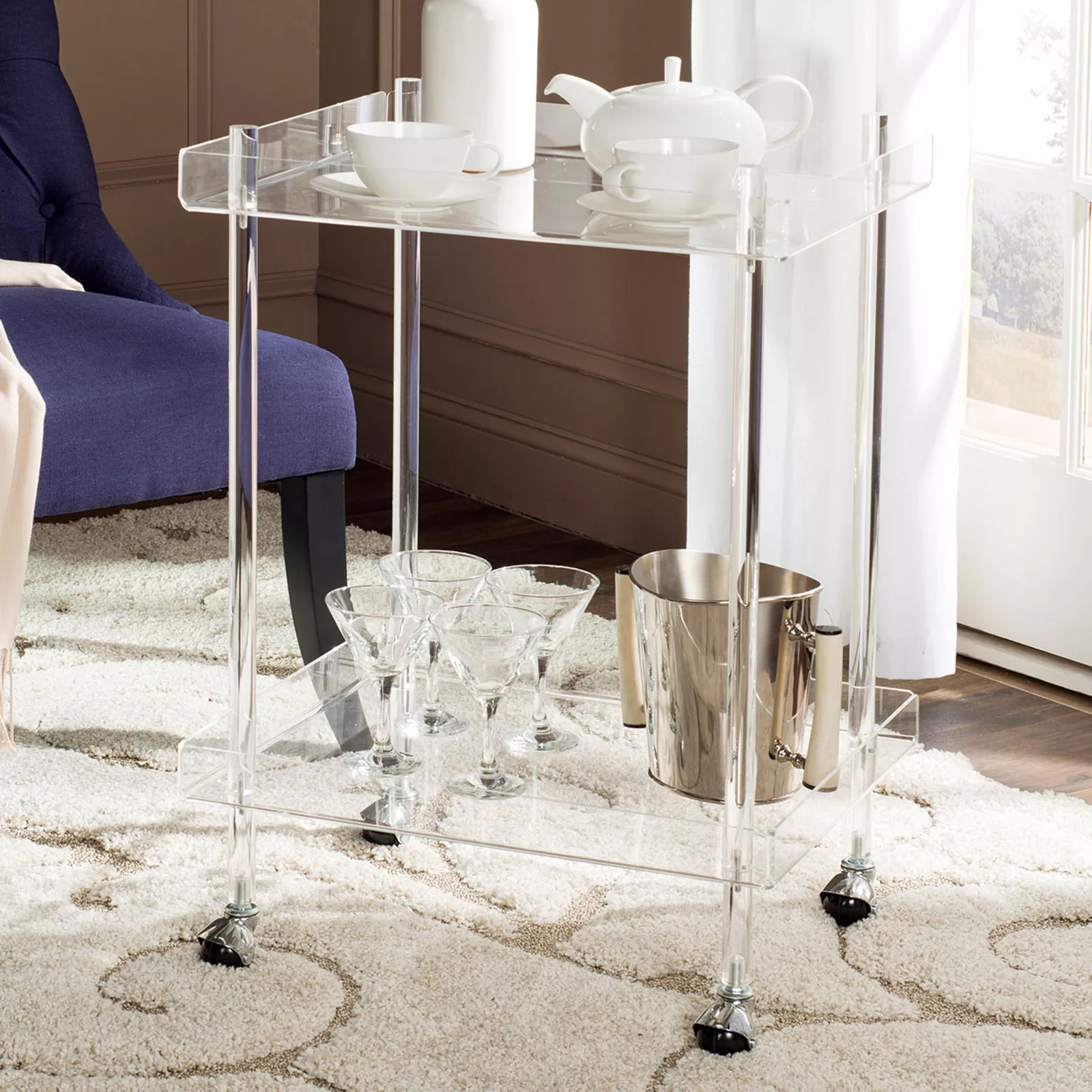Safavieh Healy Bar Cart, White | Kohl's