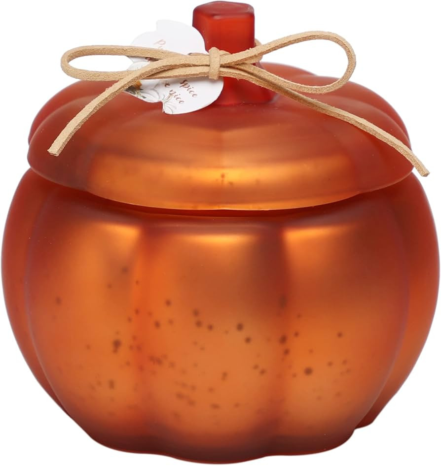 Pumpkin Spice Candle, Autumn Soy Wax Candle Gift 12oz Fall Scented Candle, Halloween Pumpkin Shap... | Amazon (UK)