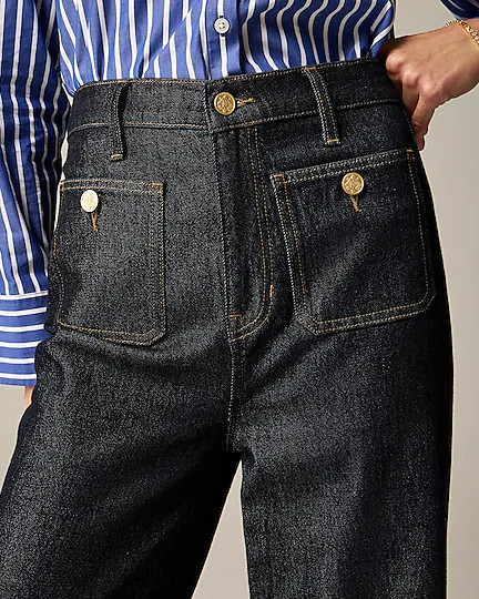 Sailor denim trouser in Rinse wash | J. Crew US