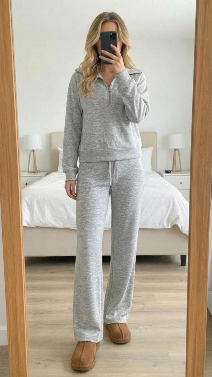 Comfy + Cozy… my winter personality 😌❄️**
Soft fabrics, relaxed fit, and that *I still look cute at home* energy. This loungewear set is perfect for movie marathons, slow mornings, holiday downtime, and the days where comfort is the priority but style isn’t negotiable. The kind of outfit you reach for again and again because it just *feels* good.

Save this for your **cozy capsule wardrobe** 🛍️✨

**Keywords:** cozy loungewear set, comfy winter outfits, soft matching set, at-home style, Amazon loungewear, comfy chic outfit, casual winter fashion, elevated basics, cozy day essentials, neutral loungewear

#LTKSaleAlert #LTKSeasonal #LTKOver40