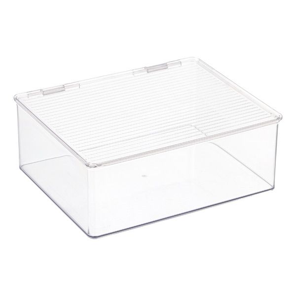 Hinged-Lid Stackable Boxes | The Container Store