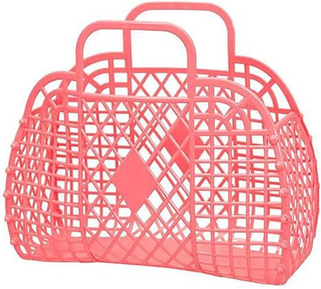 80's Retro Style Jelly Purse Retro Jelly Beach Bag Summer Child Bag Plastic Storage Halloween Gif... | Amazon (US)