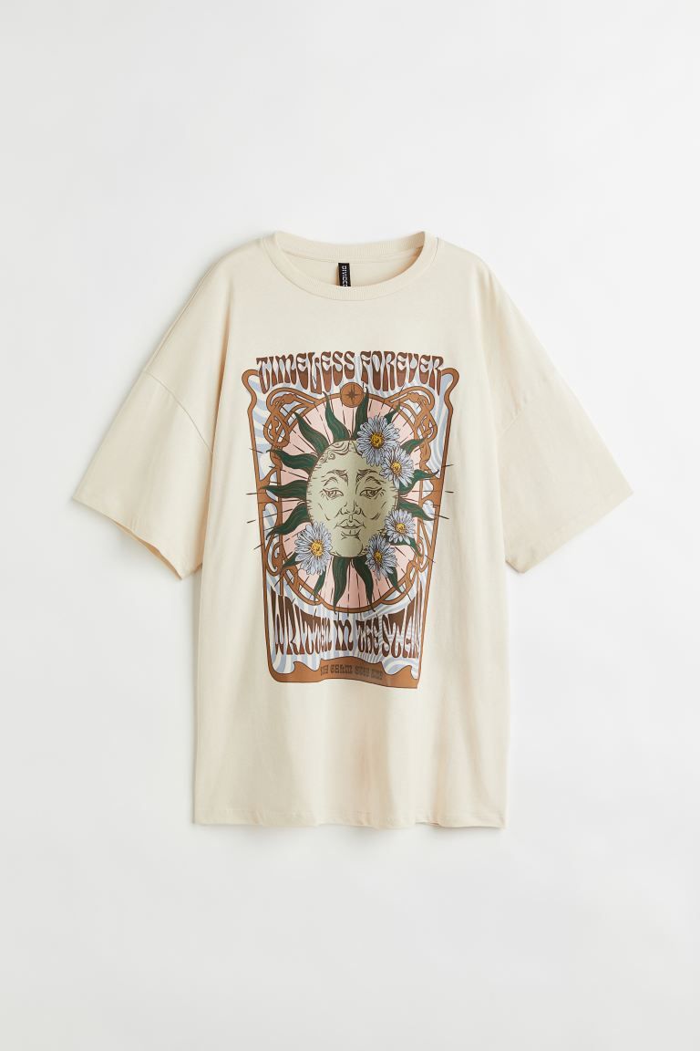 Oversized Printed T-shirt | H&M (US + CA)