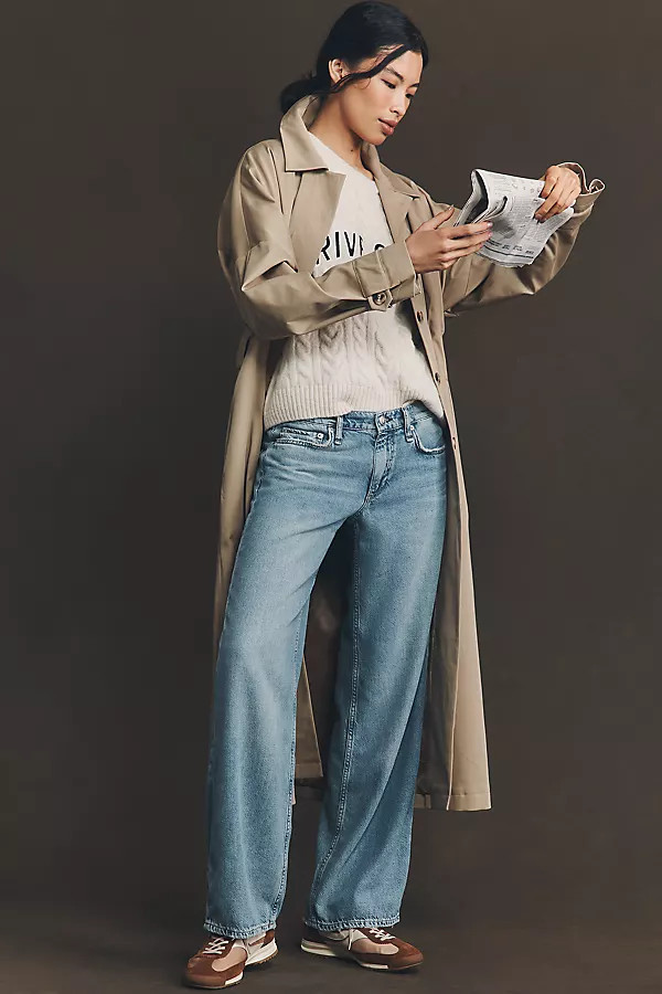 Saige Low-Rise Straight-Leg Jeans | Anthropologie (US)