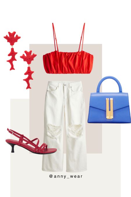 Summer party outfit 

Red top
White jeans 
Summer top
Summer jeans 
Summer sandals 
Red sandals 
Blue bag
Red earrings 
Poplin top
Bralette Top
Red blouse 
Red crop top
De Mellier bag 
Wide Regular Jeans
Spring jeans affordable jeans white jeans winter outfit leopard print jeans curvy jeans for work jeans and blazer boot cut jeans bootcut jeans boyfriend jeans Levi's flare jeans levis jeans high waisted jeans high waist jeans low rise jeans relaxed jeans loose jeans ripped jeans black ripped jeans distressed jeans slim straight jeans ultra high rise 90s slim straight jeans skinny jeans white skinny jeans Tops work tops tank tops longsleevetop womens tops party tops tunic top blouse work blouse spring blouse wrap top womens blouses silk blouse satin top one shoulder top one shoulder blouse summer tops peplum top black top black tank top black tube top black bandeau top black strapless top matching sets open back top party tops with jeans off the shoulder top square neck tank square neck top most loved over 40 beauty pieces beauty products jewelry gold jewelry silver jewelry earrings necklace bracelet ring hoop earrings workwear style work wear capsule shoes women shoes with jeans shoes for work tote bags luxury bags sale alerts nordstrom finds spring fashion summer fridays summer looks fall outfit inspo winter outfits teacher ootd work ootd city break city street styles trendy curvy 40 and over styles daily outfits daily look sunday outfit dailylook sunday brunch photoshoot outfits nordstrom outfits nordstrom sale nordstrom shoes revolve jeans revolve sale mango outfits mango jacket mango sweater mango blazer affordable fashion affordable workwear casual chic casual comfy cute casual outfit comfy casual cute casual casual office outfits trendy outfit trendy work outfits 2024 outfits

#LTKstyletip #LTKbeauty #LTKU #LTKshoecrush #LTKitbag 


#LTKFindsUnder100 #LTKOver40 #LTKSaleAlert