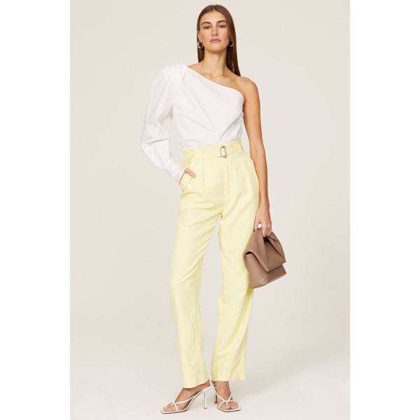 Derek Lam Collective White One Shoulder Top white | Rent the Runway