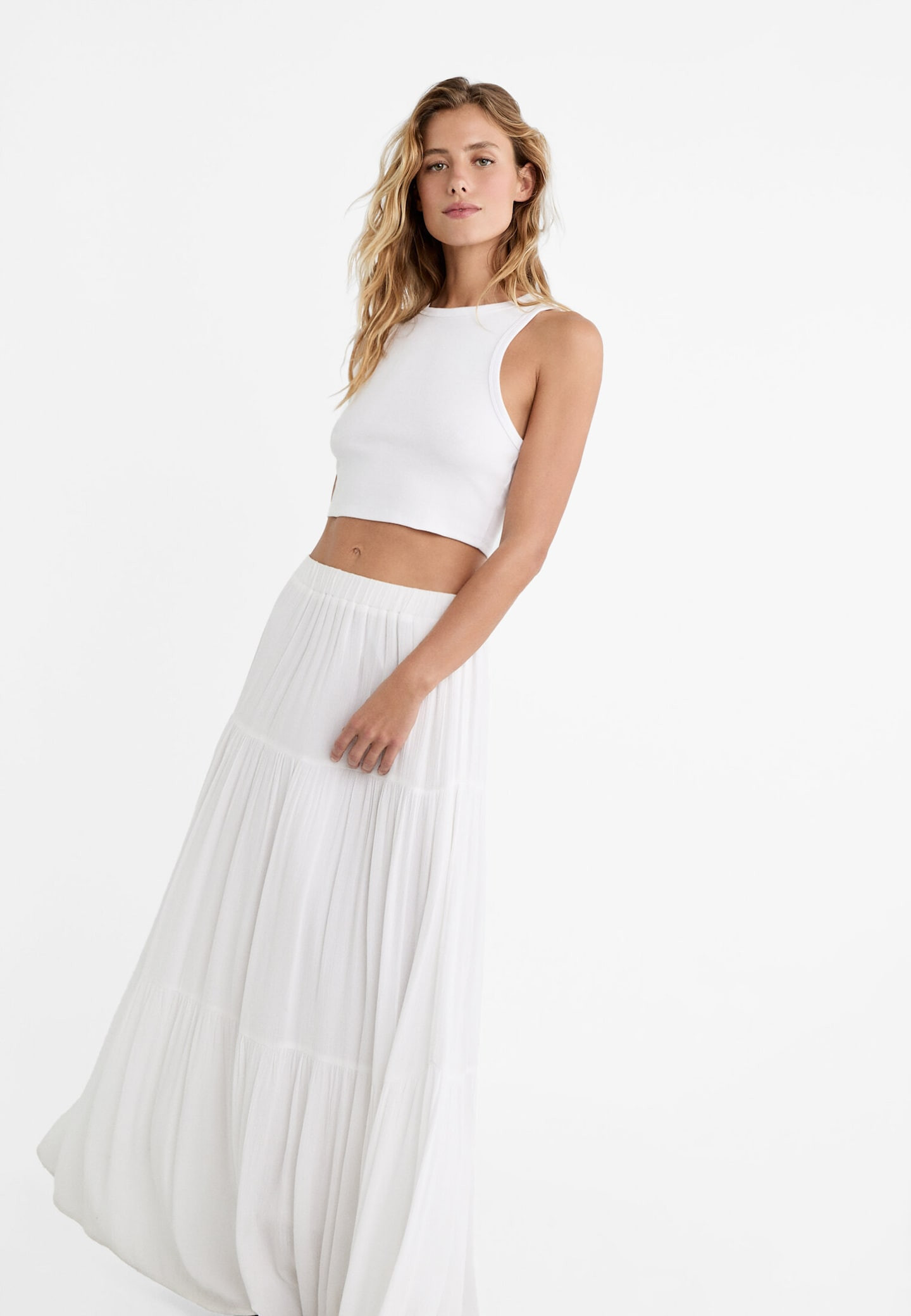 Boho midi skirt | Stradivarius (UK)