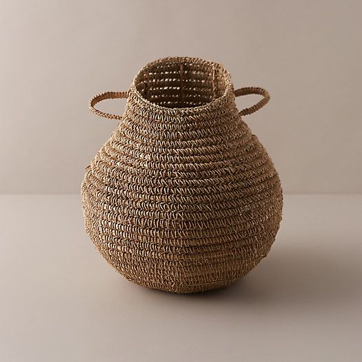 Asymmetrical Woven Grass Basket | Terrain