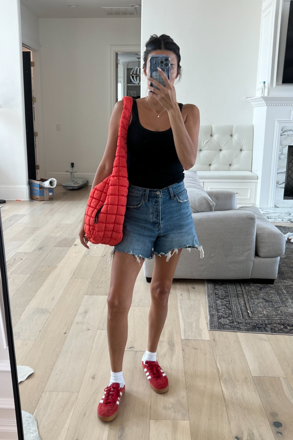My red adidas gazelles are finally back in stock in all sizes!! ❤️ these always sell out so fast - grab them now if you want them for fall or back to school!
My denim shorts I wear on repeat are on sale right now too for 20% off!

Adidas restock, adidas gazelle, red adidas, school shoes, teen girl shoes, tween girl shoes, mom shoes, red sneaker, adidas samba, foot locker, Christine Andrew 

#LTKBacktoSchool #LTKShoeCrush #LTKSeasonal