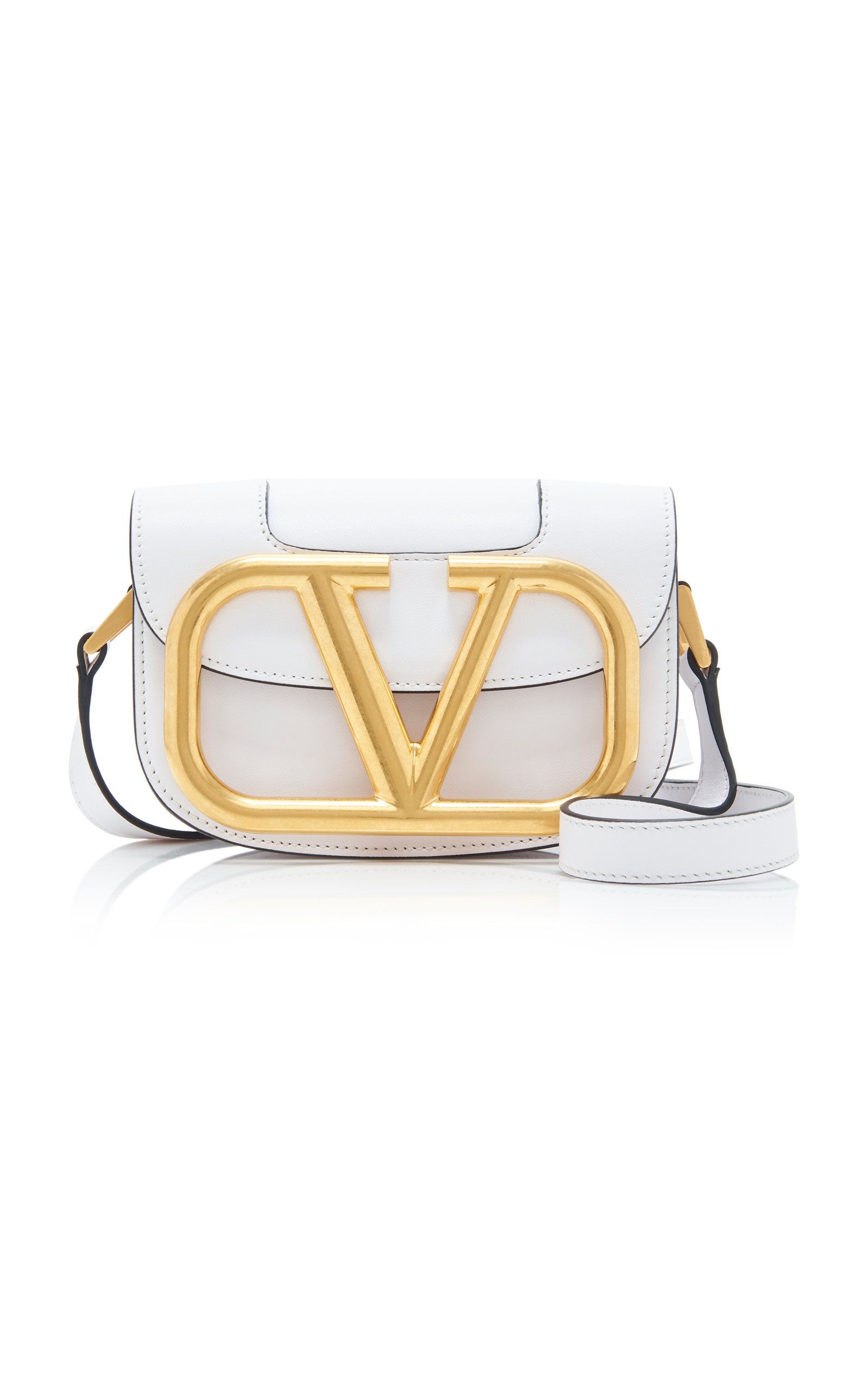 Valentino Garavani Supervee Small Logo Leather Shoulder Bag | Moda Operandi (Global)