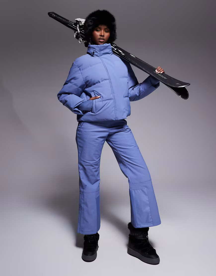 ASOS 4505 – Ski – Wasserabweisende Skihose in Kreideblau mit geradem Schnitt | ASOS (Global)