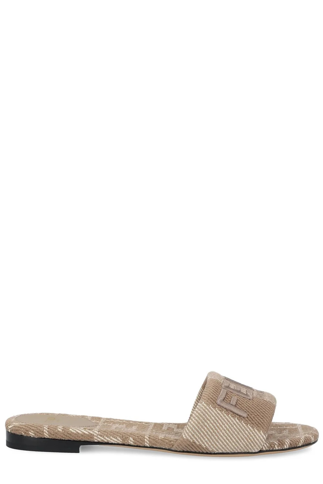 Fendi Sunshine Denim-Effect Jacquard Slides | Cettire Global