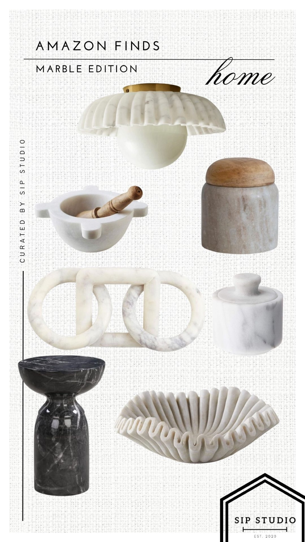 Amazon home // marble home decor 🤍