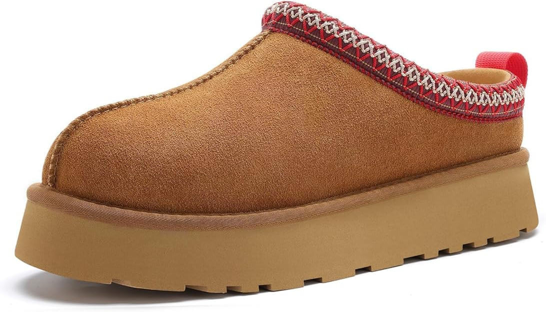 Women's Slippers Platform Mini Boots Short Ankle Boot Fur Fleece Lined Sneakers House slippers An... | Amazon (US)