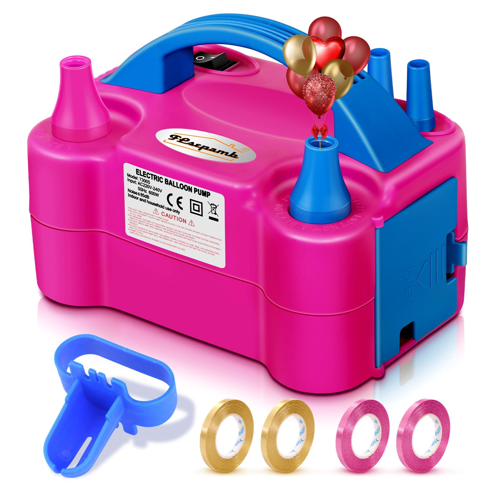 FLSEPAMB Balloon Pump, Electric Balloon Pump,Portable Dual Nozzles Electric Balloon Air Pump 110V... | Amazon (US)