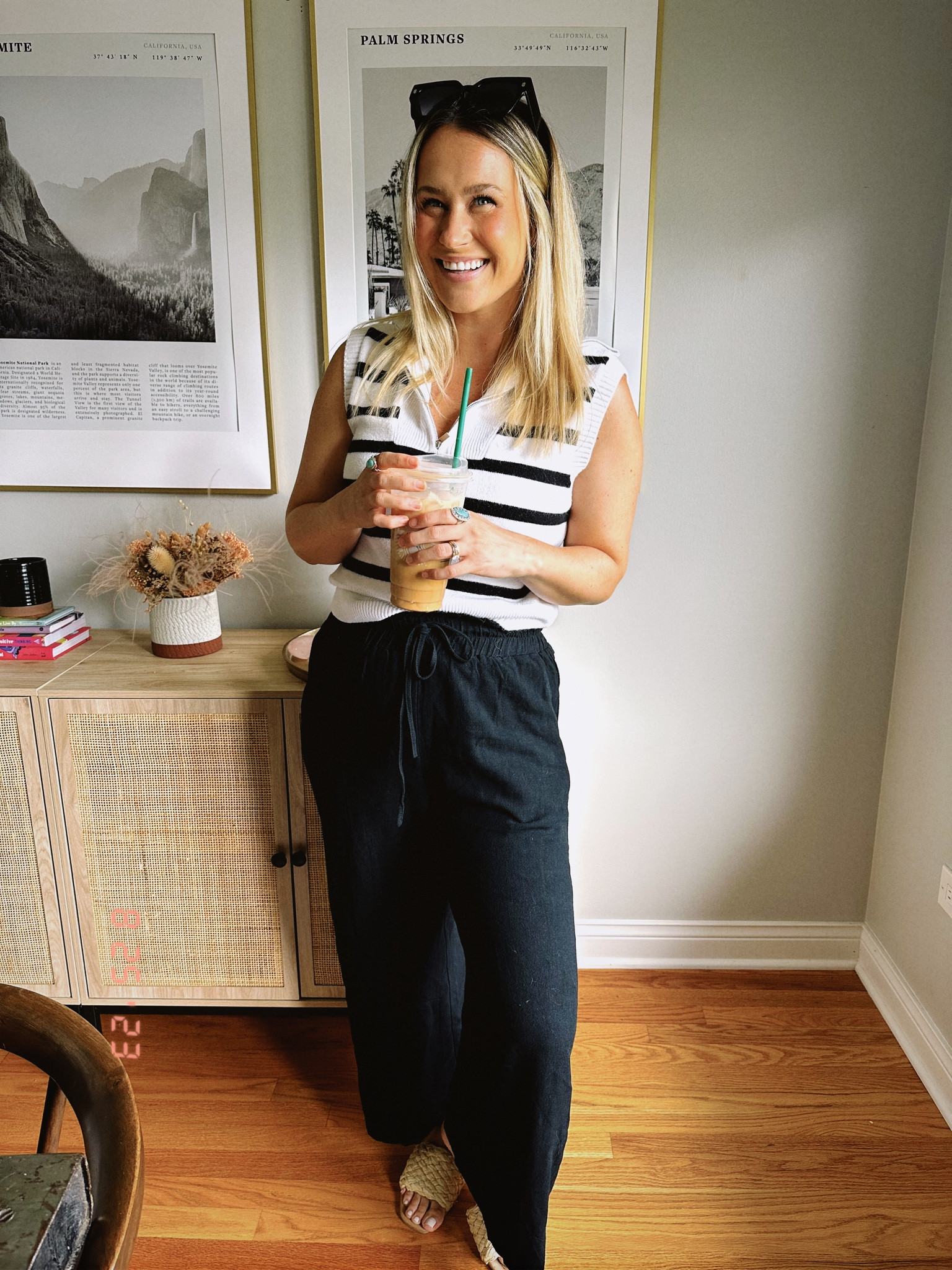 Amazon outfit idea / linen pants & oversized sweater. This is a great fall transition outfit #falloutfit #teacheroutfit 

#LTKunder50 #LTKworkwear #LTKshoecrush