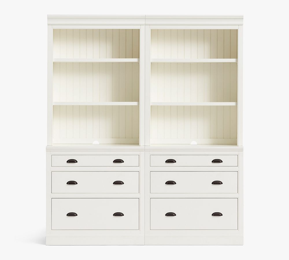 Aubrey Lateral File Cabinet Bookcase | Pottery Barn (US)