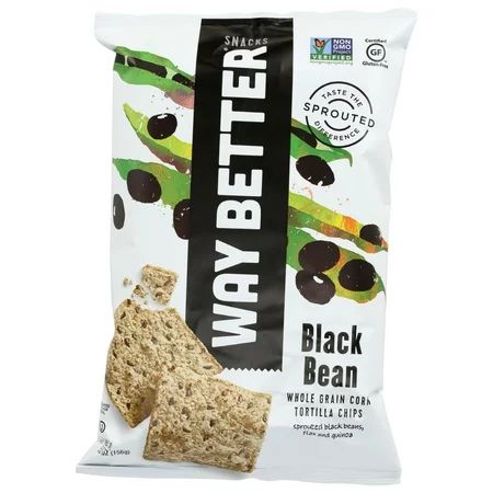 Way Better Snacks Tortilla Chips, Black Bean, 5.5 Oz | Walmart (US)