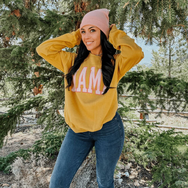 Fall Mama Sweatshirt - Mustard | Mountain Moverz