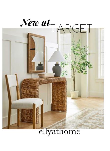 New from studio McGee at Target, entryway, foyer furniture. Schiffer brown console table, upholstered chairs, wall mirror, neutral area rug, table lamp, potted faux greenery, decor accessories, wood bowl, metal bowl, vase. Home decor accessories, interior styling. Free shipping. 


#LTKhome #LTKFind #LTKstyletip