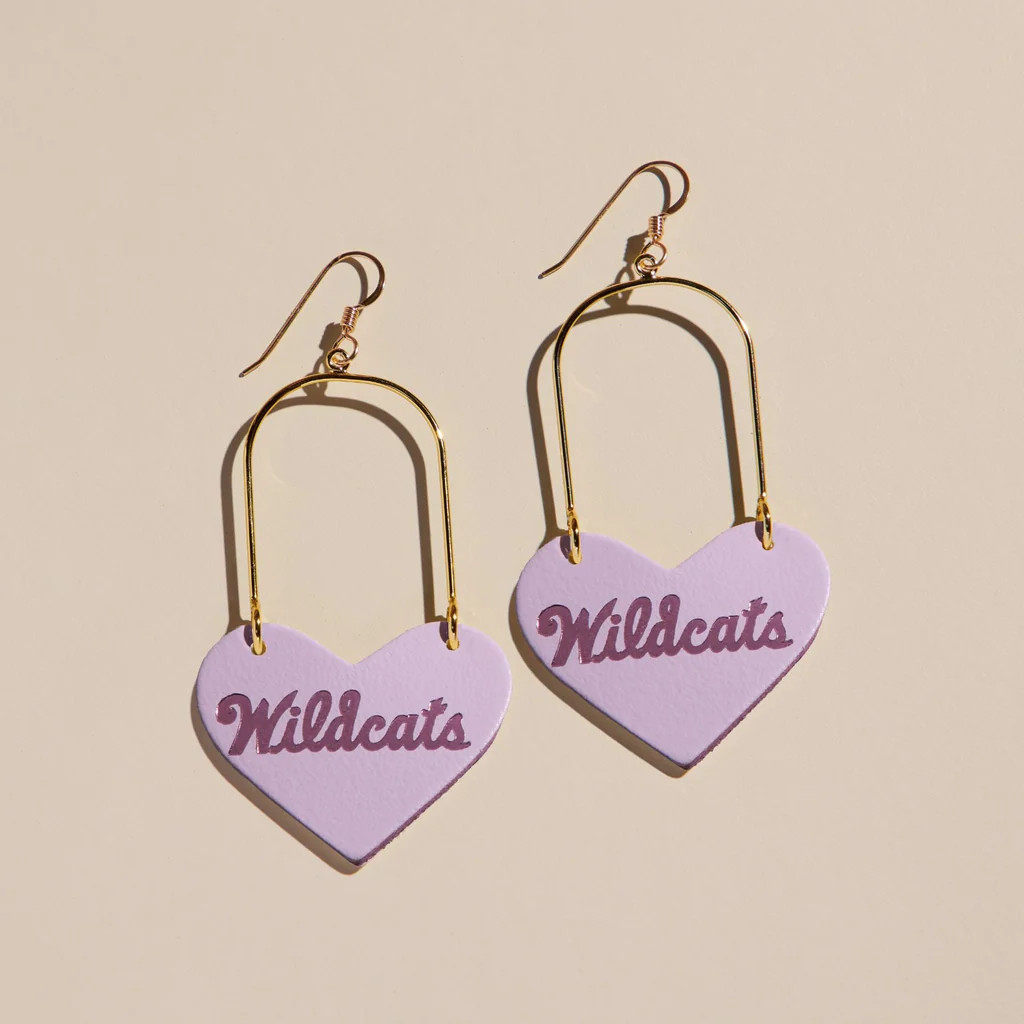 Lavender Kansas State University Wildcat Heartthrobs | Nickel and Suede