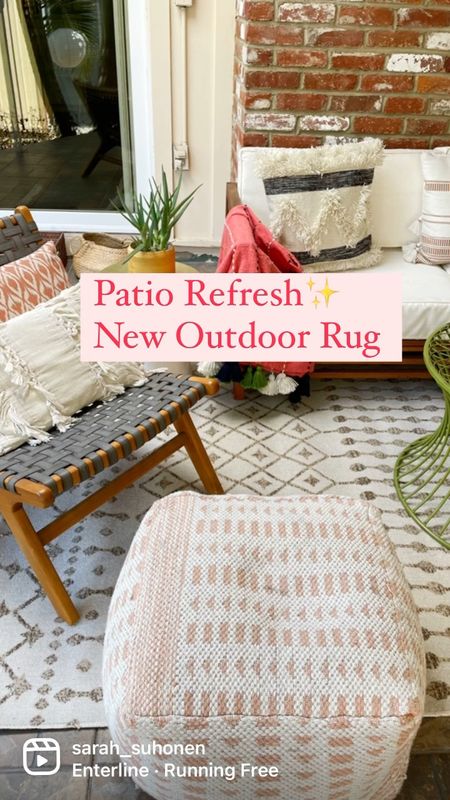 I gave my patio a refresh for warmer weather with a new outdoor rug and lots of cozy textiles.  

#LTKunder100 #LTKSeasonal #LTKhome
