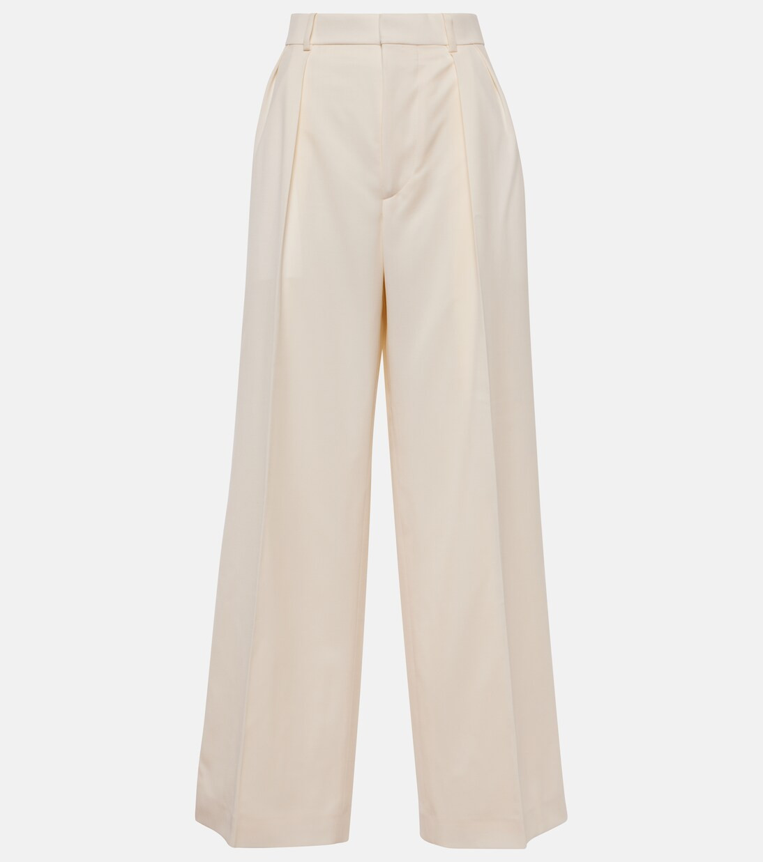 High-rise wool wide-leg pants | Mytheresa (US/CA)