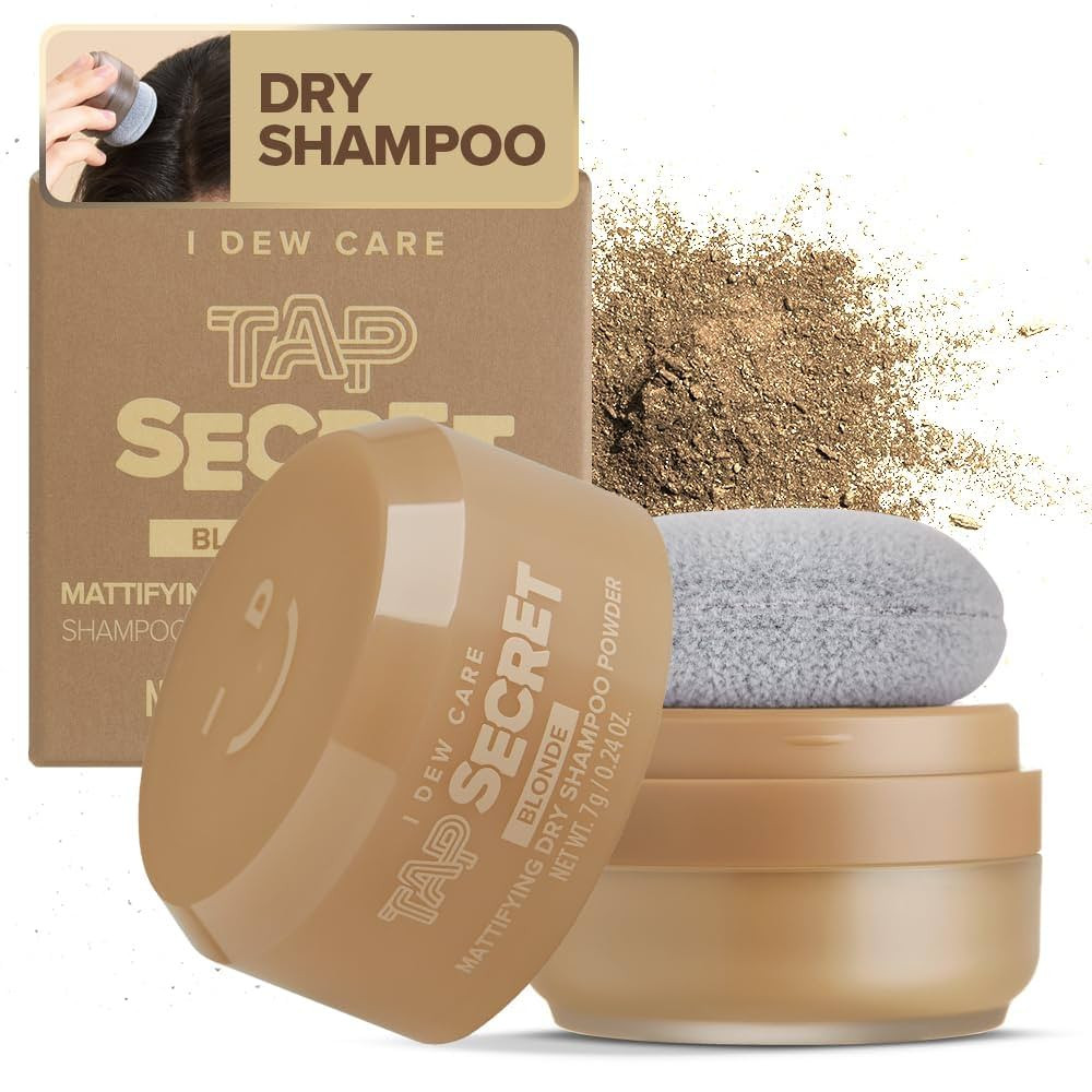 I DEW CARE Tap Secret Dry Shampoo Powder with Biotin - Tap Secret Blonde | Strengthening & Volumi... | Amazon (US)