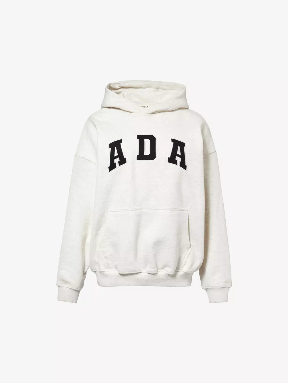 Logo-embroidered relaxed-fit cotton-jersey hoody | Selfridges