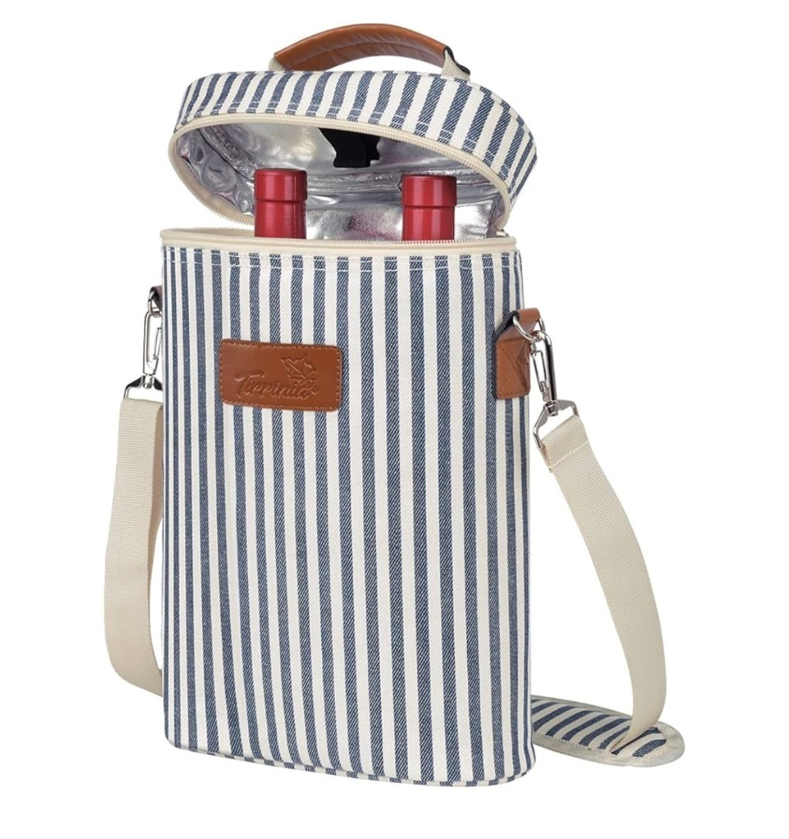 Tirrinia 2 Bottle Wine Gift Tote Carrier - Leakproof & Insulated Padded Versatile Wine Cooler Bag for Travel, BYOB Restaurant, Wine Tasting, Party, Dinner, Gift for Wine Lovers

#winegift #favoritethings 

#LTKParties #LTKFindsUnder50 #LTKTravel