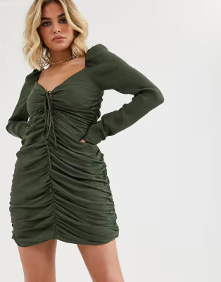 Vestire point break ruched bodycon mini dress | ASOS US