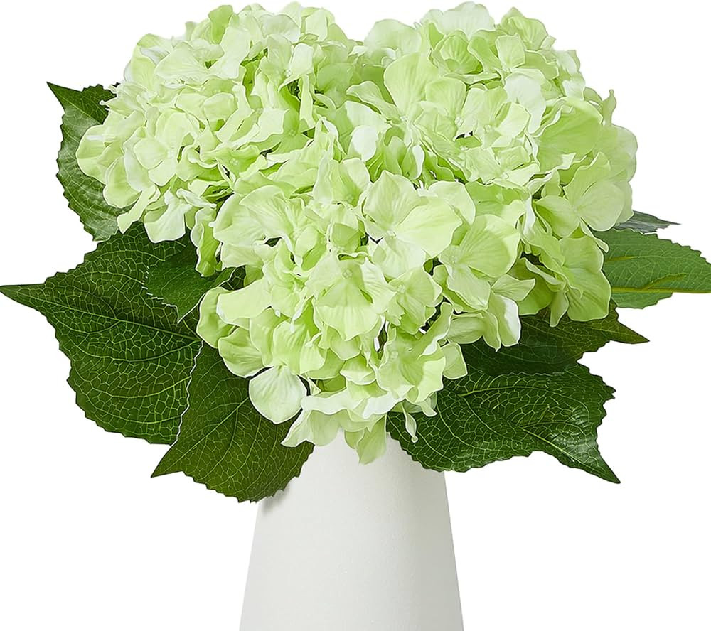 25 Inch Real Touch Hydrangea, Faux Limelight Hydrangea Artificial Hydrangea Flowers Fake Hydrange... | Amazon (US)