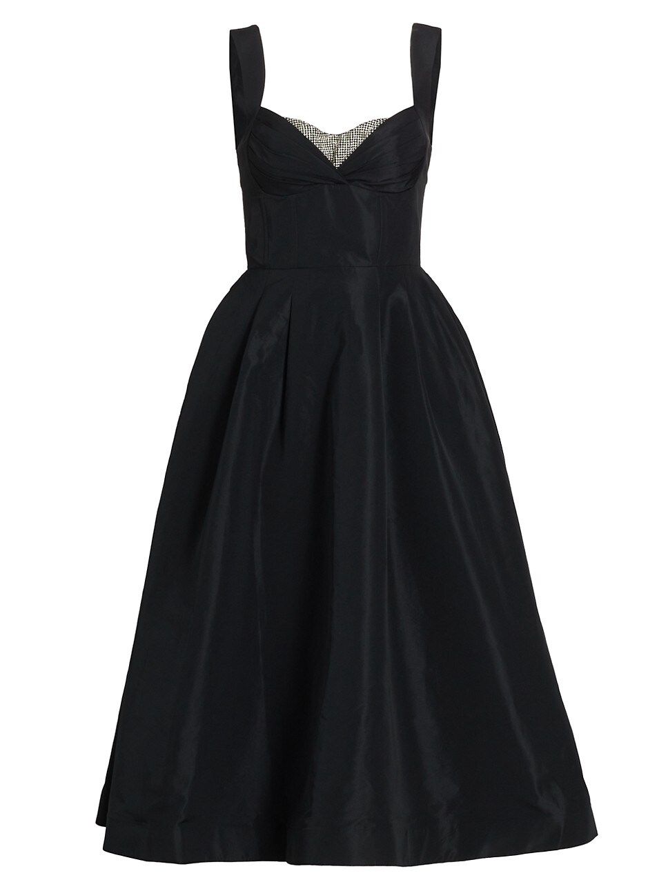 Crystal-Embellished Taffeta Midi-Dress | Saks Fifth Avenue