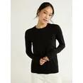 Free Assembly Women’s Cozy Yarn Crewneck Sweater with Long Sleeves, Lightweight, Sizes XS-XXXL | Walmart (US)