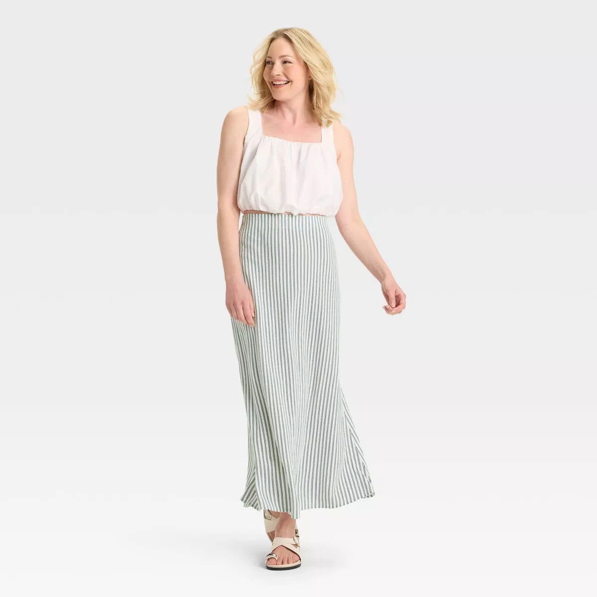 Women's Linen Blend Maxi Skirt - A New Day™ | Target